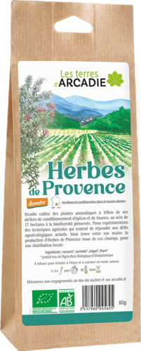 Herbes de Provence Les Terres d'Arcadie bio biodynamie demeter